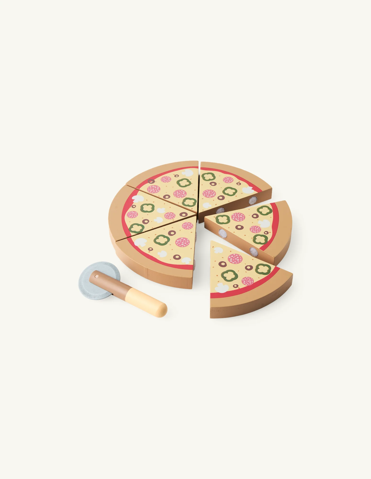 Tréleikfang - Pizza og skeri - Image 2