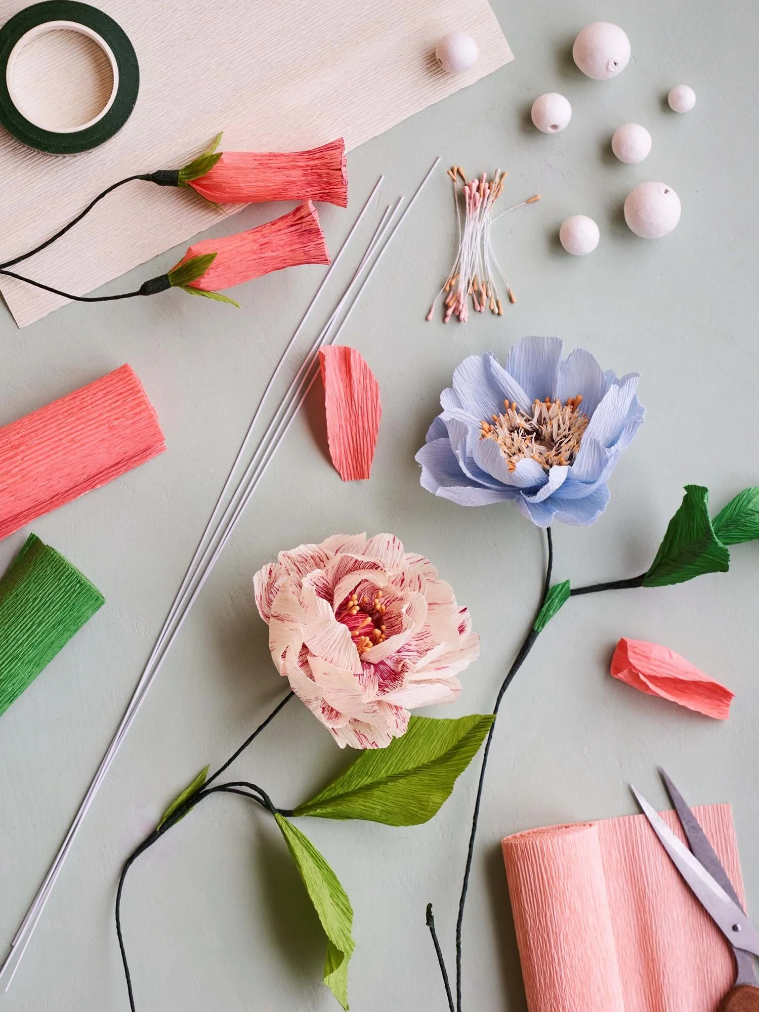 DIY sett fyrir pappírsblóm - Image 3