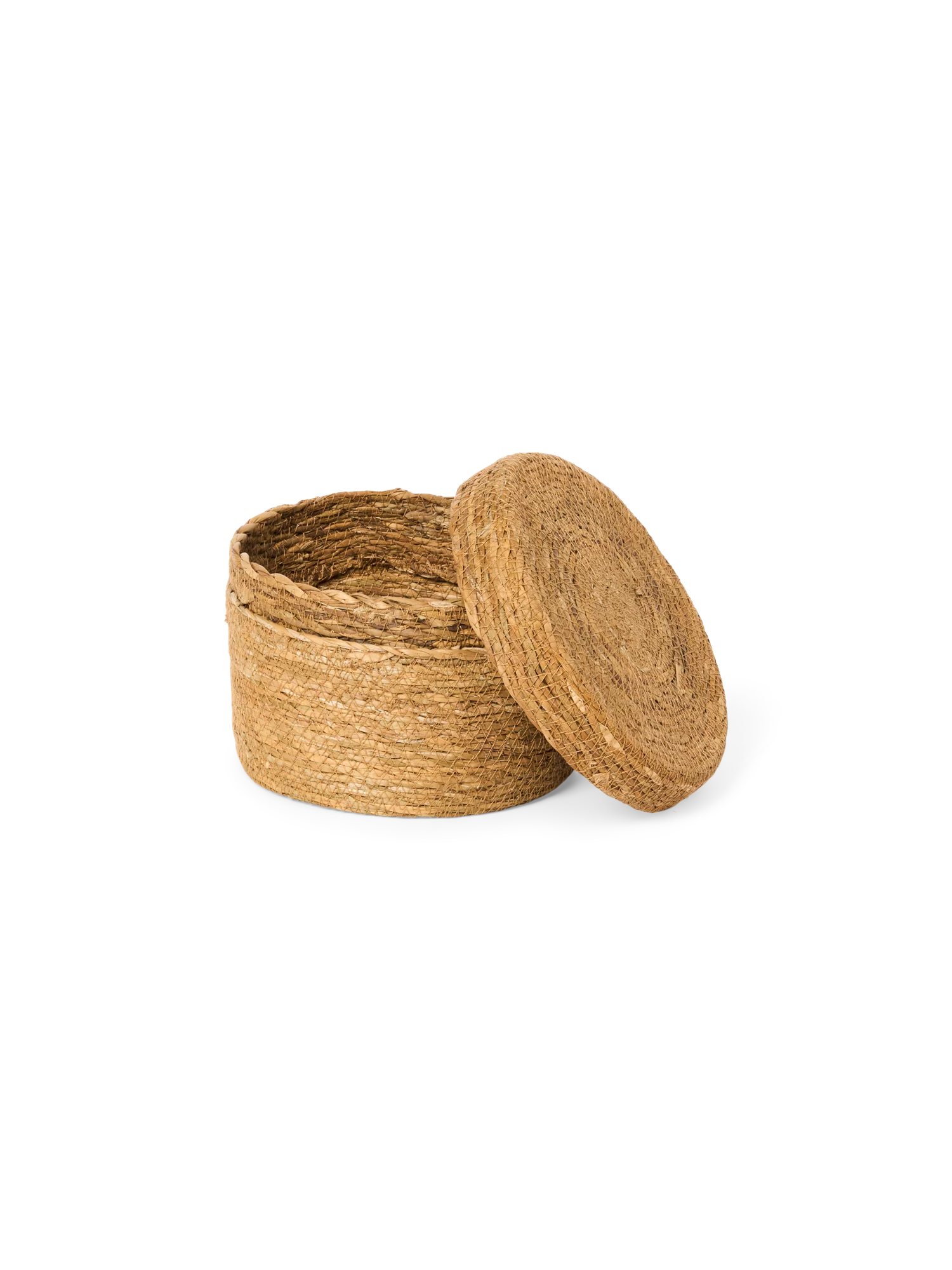 Fléttuð karfa með loki - Image 2