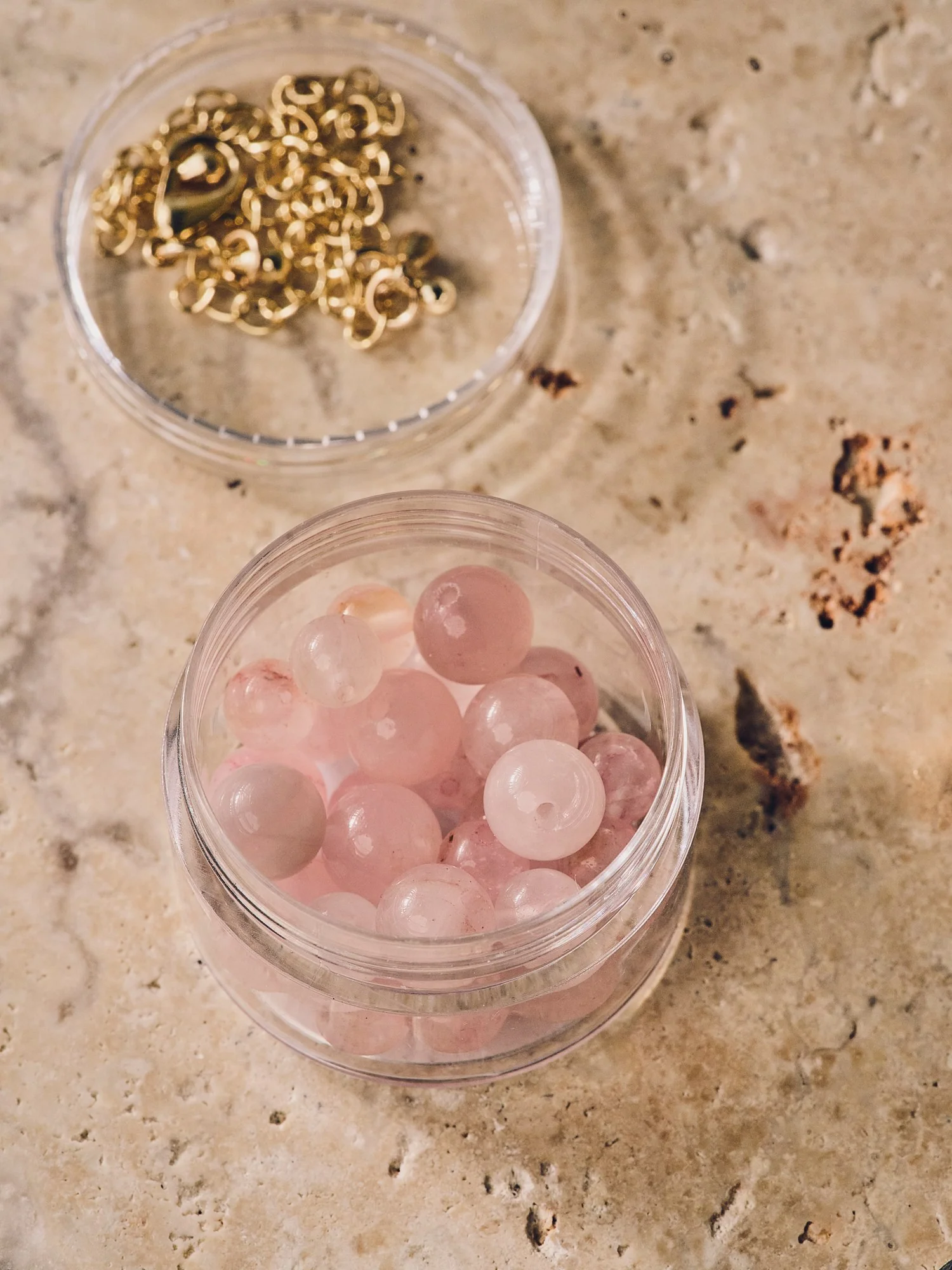Rose quartz beads - Image 2