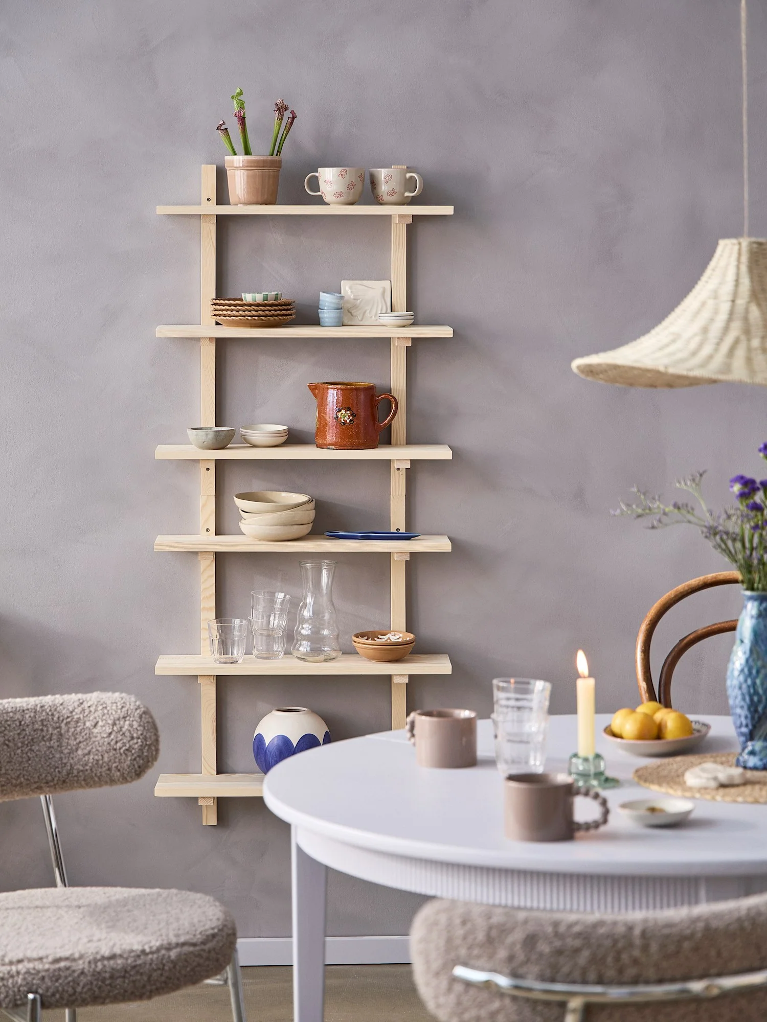 Pine wall shelf - Image 2