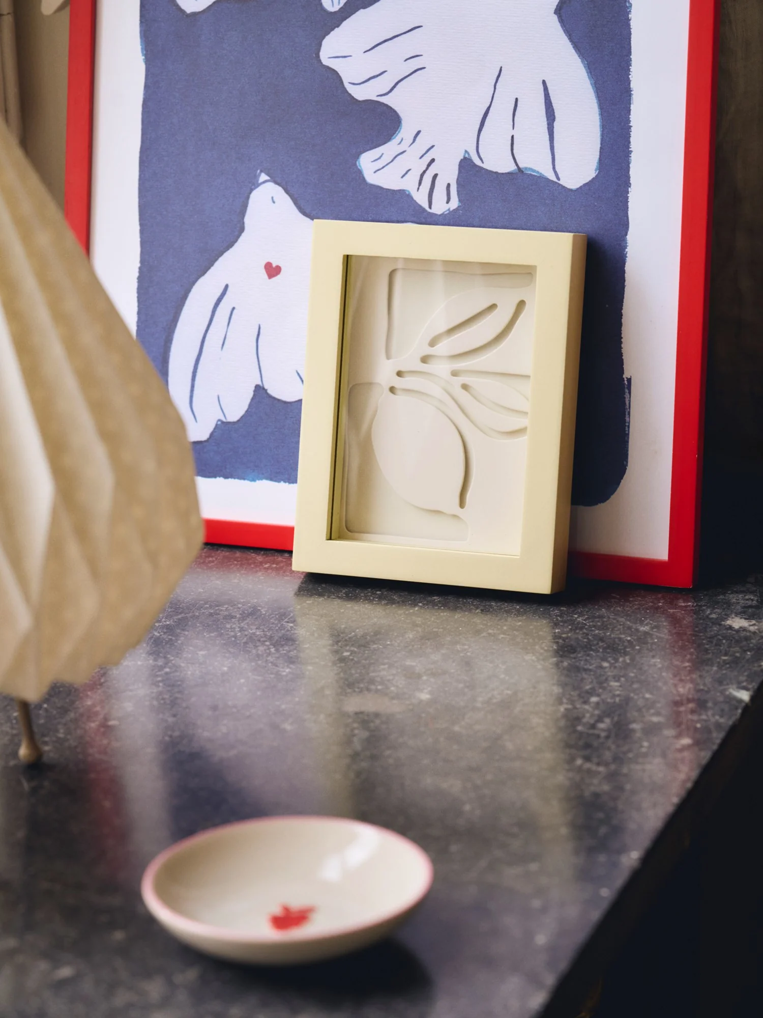 Frame A6 with lemon paper cutting - Image 3