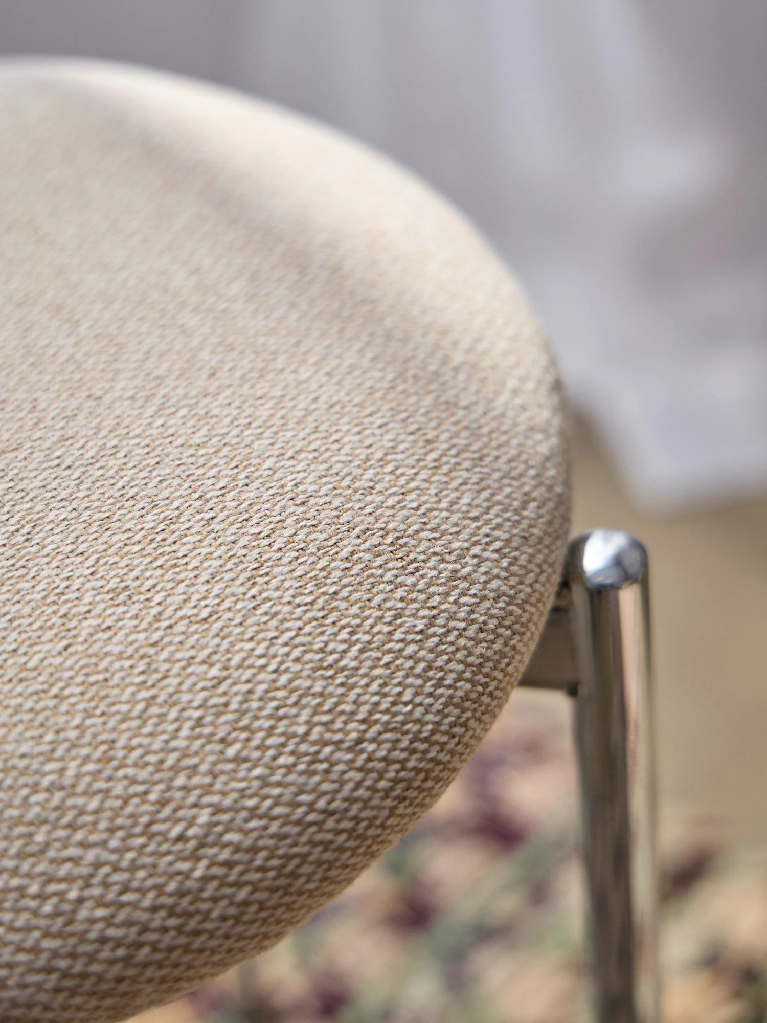 Stool with chrome-look frame - Image 7