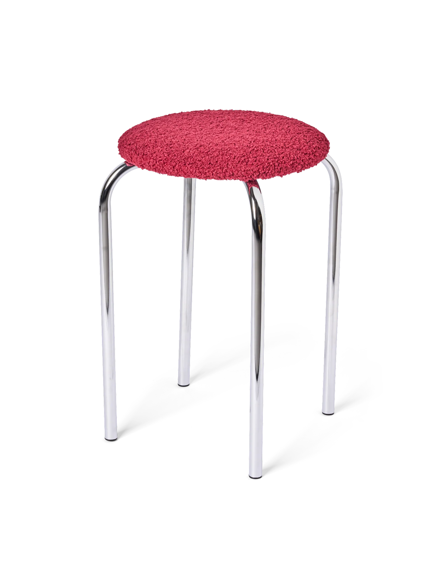 Stool with teddy fabric - Image 7